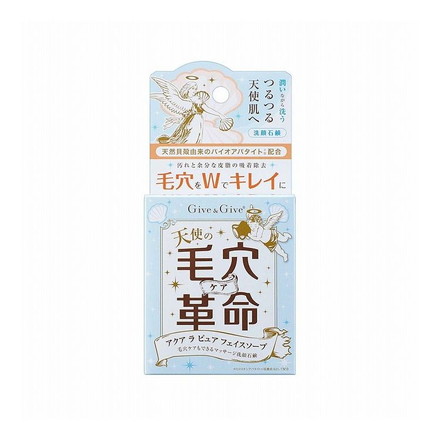 Give&Give ギブアンドギブ 毛穴革命 アクア・ラ・ピュア フェイスソープ 90g 山忠