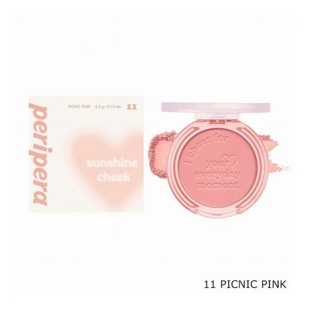 ペリペラ ピュアブラッシュドサンシャインチーク 11 PICNIC PINK 韓国コスメ チーク peripera