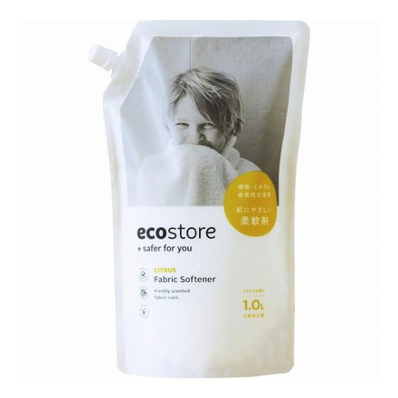 ファブリックソフナーシトラス 詰め替えパック1L 柔軟剤 洗濯用柔軟剤 エコストア ecostore