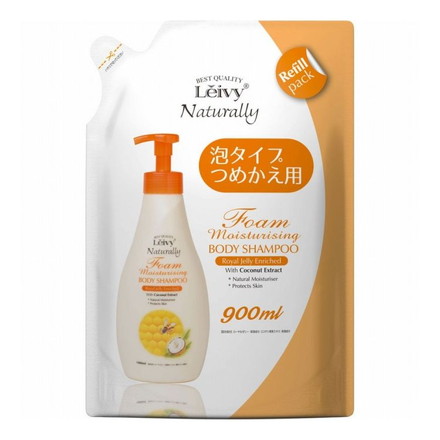 レイヴィー フォームボディシャンプー ローヤルゼリー詰替え 900ml アクシス 保湿 ボディケア ボディソープ Leivy