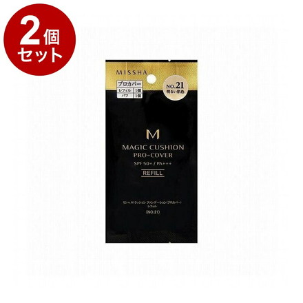 【単品2個セット】MISSHA ミシャ M クッションファンデーション プロカバー レフィル No21 15g コスメ 化粧品 話題 韓国 韓国コスメ
