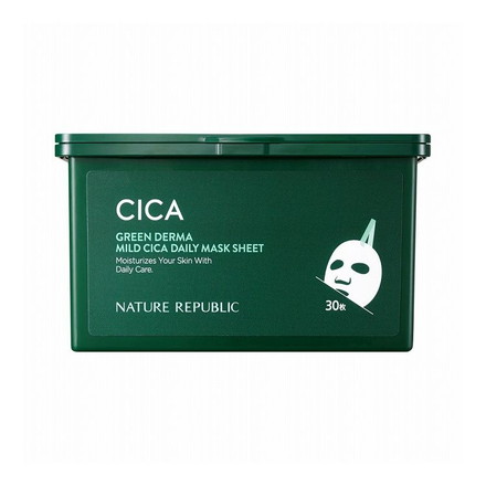 GREEN DERMA グリーンダーマ CICAデイリーシートマスク 30枚