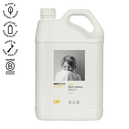 ecostore ファブリックソフナー シトラス 5L エコストア 柔軟剤 洗濯用品 業務用 業務用サイズ 特大サイズ 肌にやさしい 天然 植物由来 敏感肌 低刺激