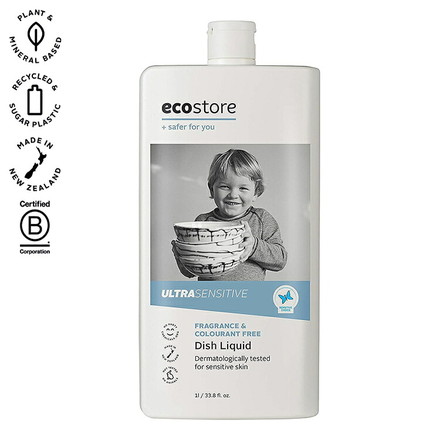 ecostore ディッシュウォッシュ リキッド 無香料 1L エコストア 食器用洗剤 調理器具用 自然派 植物由来 低刺激 肌に優しい 敏感肌