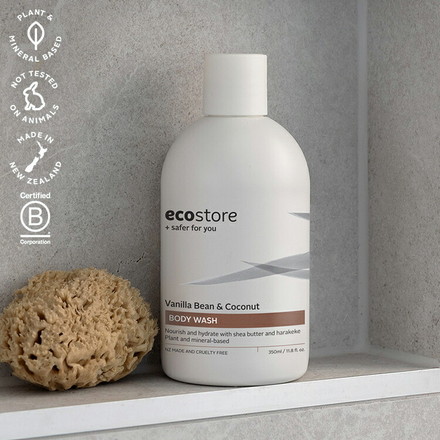 ecostore ボディウォッシュ バニラ&ココナッツ 350mL エコストア ボディウォッシュ なめらか 泡 すっきり