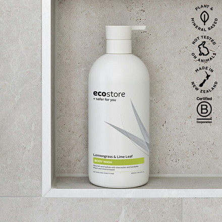ecostore ボディウォッシュ レモングラス&ライムリーフ 900mL エコストア ボディウォッシュ ポンプタイプ 自然 爽やか