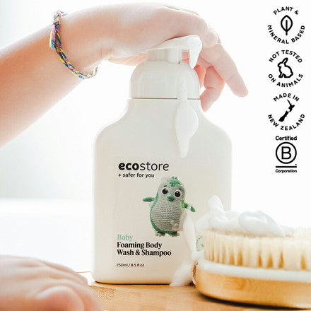 ecostore ベビーフォーミングウォッシュ 250mL エコストア 全身泡ソープ 赤ちゃん ベビー キッズ 子ども 低刺激 敏感肌 天然成分 肌に優しい