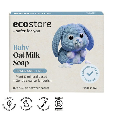 ecostore ベビーオートミルクソープ エコストア ベビー ベビーソープ 泡立ち 肌 無香料 ニュージーランド産オートミルク 敏感肌