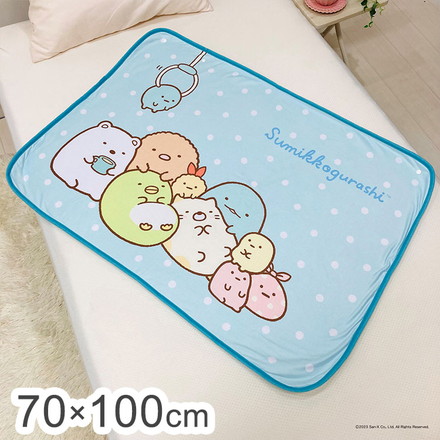 すみっコぐらし やわらかシープひざ掛け 70×100cm ブランケット 膝掛け 毛布 裏ボア 肌掛け あったか お昼寝