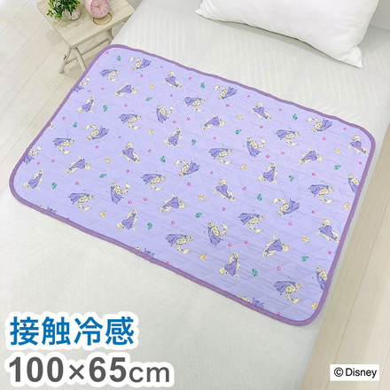 ちょこっと敷パッド ラプンツェル 敷きパッド 100×65cm 滑り止め加工 接触冷感シリーズ ディズニー