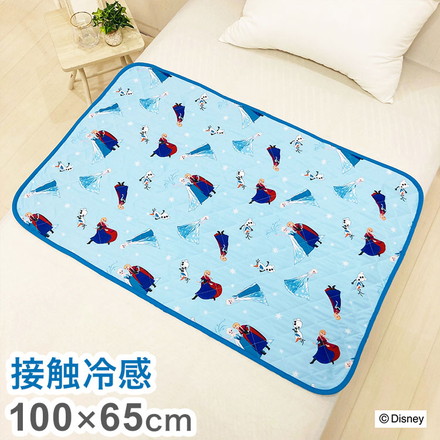 ちょこっと敷パッド アナと雪の女王 敷きパッド 100×65cm 滑り止め加工 接触冷感シリーズ ディズニー