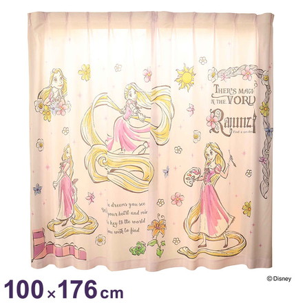 MORIPiLO ディズニー レースカーテン 幅100x176cm丈 2枚組 ラプンツェル