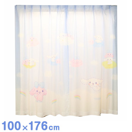 MORIPiLO サンリオ レースカーテン 幅100x176cm丈 2枚組 シナモロール