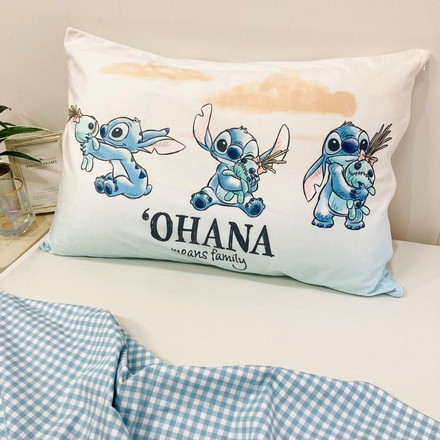 枕カバー スティッチ OHANA 43×63cm ディズニー キャラクター 子供 こども ジュニア 子ども