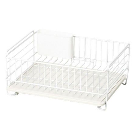 スキット 珪藻土トレー水切りバスケット ホワイト HB-4985 パール金属 キッチン用品 水切り 食器洗い 皿洗い