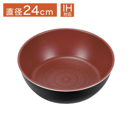 パール金属 クックサイン ダイヤモンドコート IH対応 深型フライパン 24cm HB-5924