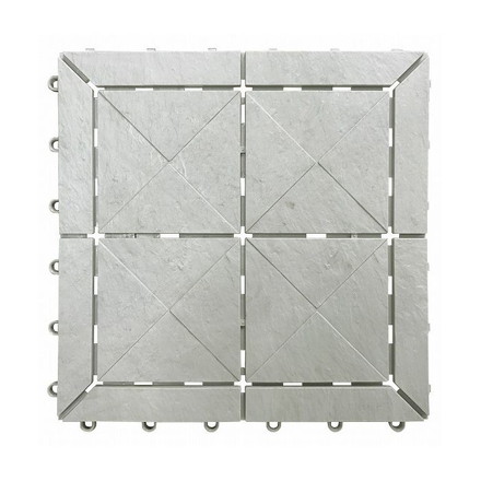 【5個セット】山崎産業 コンドル 石目ユニットＥ ライトグレージョイントタイル 石目調 ライトグレー タイル マット