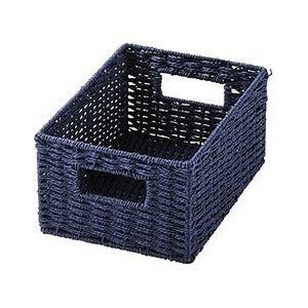 ちどり産業 ペーパー バスケット カラーボックス対応 クォータータイプ ネイビー CH-403NV