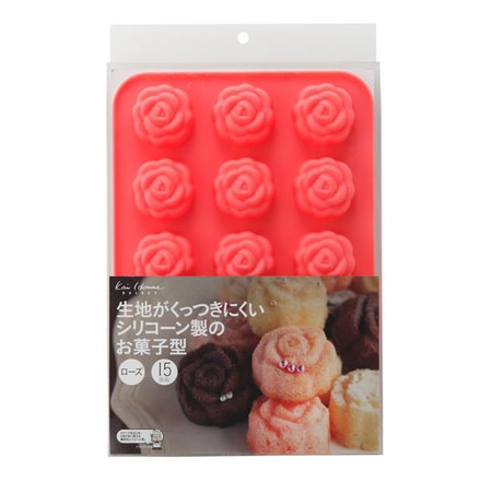 貝印 お菓子 型 シリコーン製 お菓子型 ローズ15個取り kai House SELECT DL6249