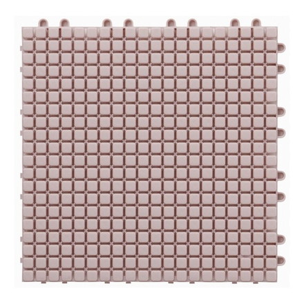 【2個セット】 山崎産業 素足快適マット 30cm×30cm ライトピンク コンドル バルコニー プラスチック 水はけ