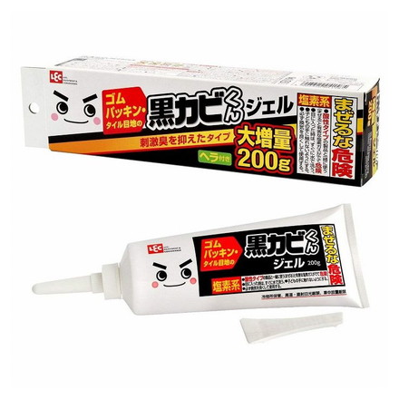 レック 激落ちくん 黒カビくんカビとりジェル 200g ヘラ付き C00092 (カビ取り剤)