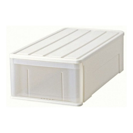 たっぷり収納ケース ホワイト 引き出し プラスチック74M