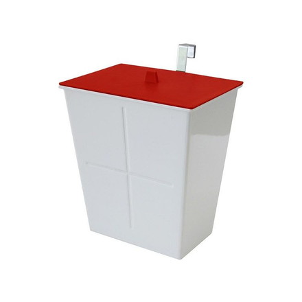 八幡化成 アピュイ ハングポケット 3L レッド 232285 フック付きで収納扉に簡単に取り付け可能!