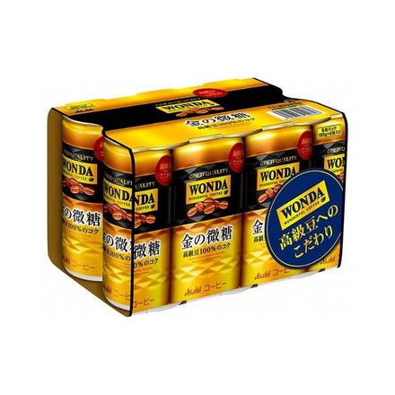 【まとめ買い】 アサヒ ワンダ 金の微糖 6缶パック 185gX6 x5個セット 食品 業務用 大量 まとめ セット セット売り コーヒー
