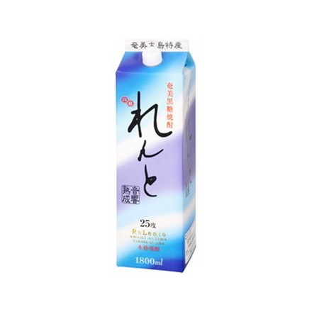 奄美大島開運酒造 単式25° れんと 黒糖 紙パック 1.8L x1