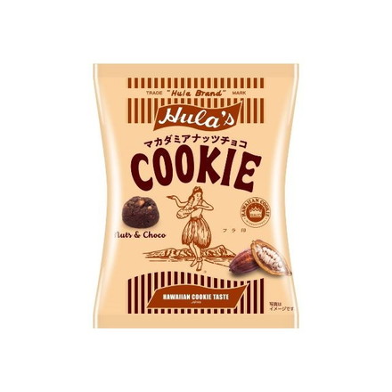 【単品10個セット】 フラ印 マカダミアナッツチョコクッキー 90g