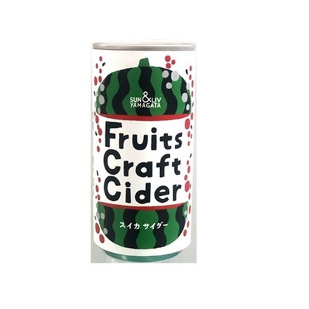 【単品30個セット】 山形食品 フルーツクラフトサイダー スイカ 缶 200ml