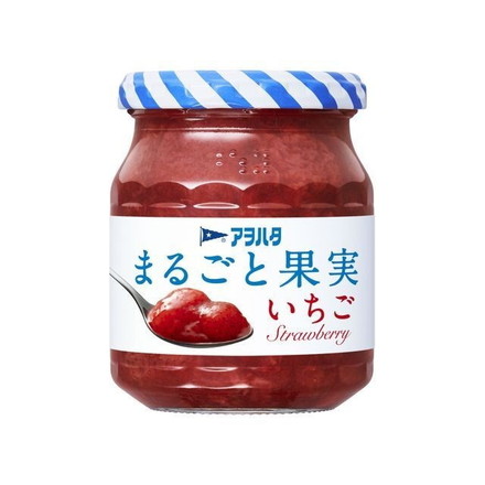 【単品6個セット】 アヲハタ まるごと果実 いちご 255g