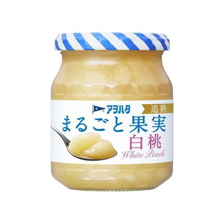 【単品6個セット】 アヲハタ まるごと果実 白桃 250g