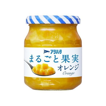 【単品6個セット】 アヲハタ まるごと果実 オレンジ 250g
