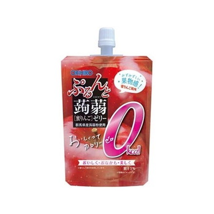 オリヒロ ぷるんと蒟蒻ゼリー蜜りんごスタンディング 130g x8 8個セット