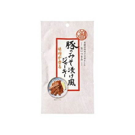 【10個セット】 日本橋菓房 老舗酒問屋が目利きした旨いつまみ 豚のみそ漬け風ジャーキー 26gx10