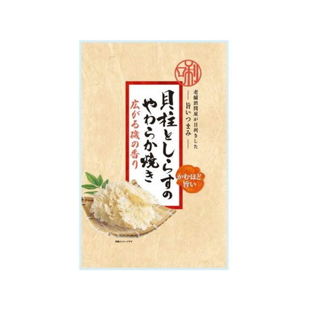 【単品12個セット】 日本橋菓房 老舗酒問屋が目利きした旨いつまみ 貝柱としらすのやわらか焼き 6g