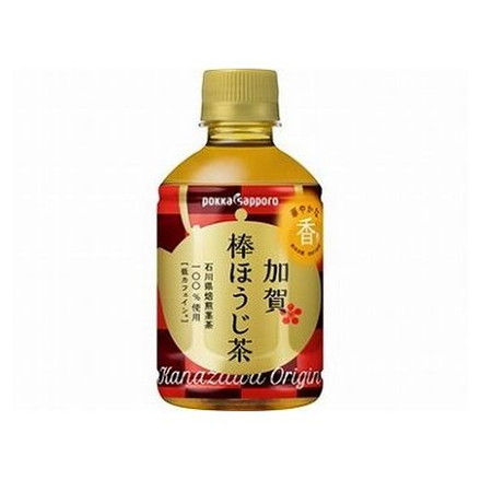 【24個セット】 ポッカサッポロ 加賀棒ほうじ茶 ペット 275ml x24