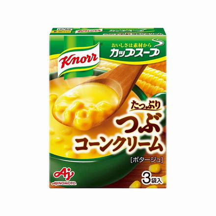 【まとめ買い】 味の素 クノール カップスープ つぶたっぷりコーンクリーム 3袋 x10個セット 食品 業務用 大量 まとめ セット