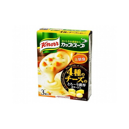 【まとめ買い】 クノール カップスープ 4種のチーズ濃厚ポタ 3袋 x10個セット 食品 業務用 大量 まとめ セット セット売り