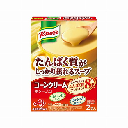 【10個セット】 味の素 クノール たんぱく質がしっかり摂れるコーンクリーム 58.4g x10