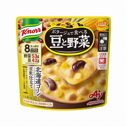 【7個セット】 クノール ポタージュ豆と野菜北海道コーン 180g x7