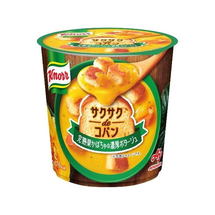 【単品6個セット】 味の素 クノール サクサクdeコパン 完熟栗かぼちゃの濃厚ポタージュ 36.2g
