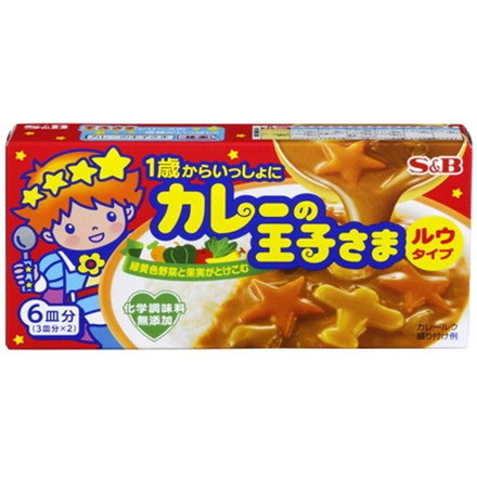 【単品10個セット】 S&B エスビー カレーの王子さま ルウタイプ 80g