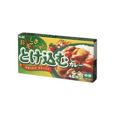 【10個セット】 S&B エスビー おいしさギューッととけ込カレー中辛 140g x10