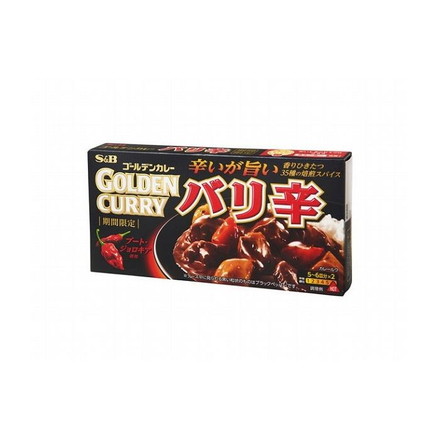 【10個セット】 S&B ゴールデンカレー バリ辛 198g x10コ