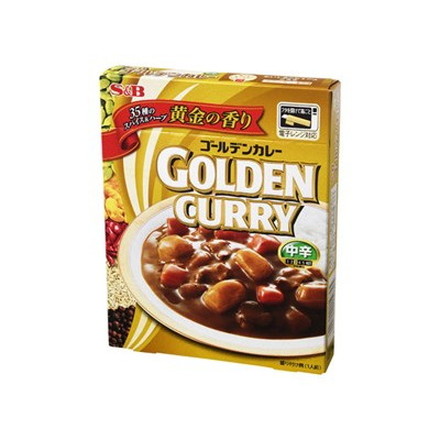 S&B エスビー ゴールデンカレーレトルト 中辛 200g x5 5個セット