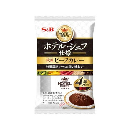 S&B ホテルシェフ仕様 欧風ビーフカレー辛口 170g x8 8個セット