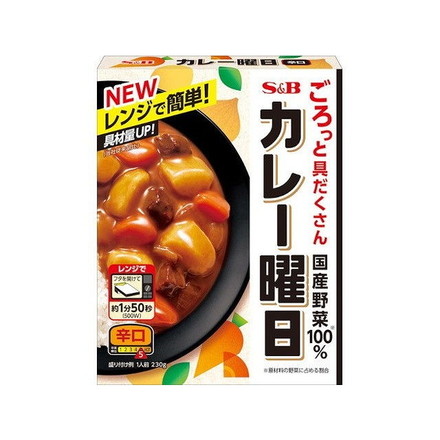 【5個セット】 S&B カレー曜日 辛口 230g x5 まとめ買い まとめ売り お徳用 大容量 セット販売