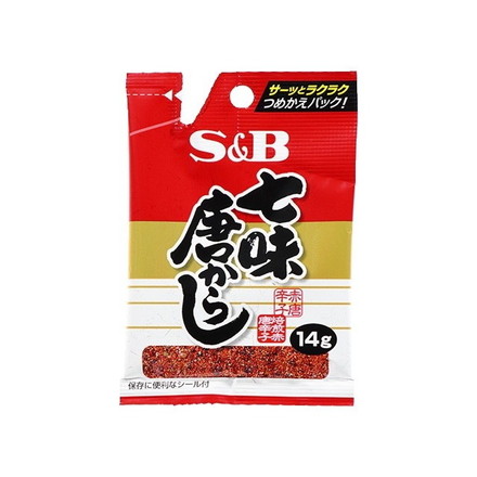 【単品10個セット】 S&B エスビー 七味唐辛子 袋 14g